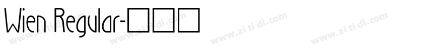 Wien Regular字体转换